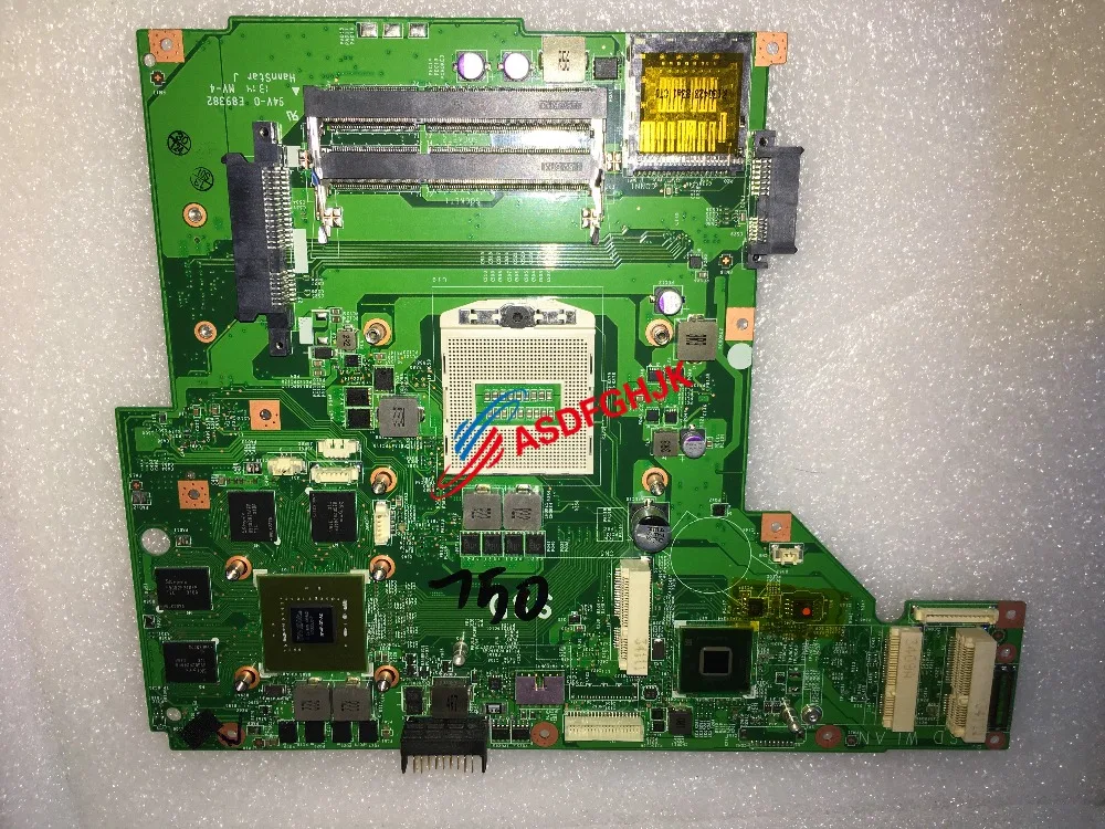 

Original GE60 LAPTOP MOTHERBOARD for msi MS-16GC1 MS-16GC MS16GC1 WITH GT750M Full TESED OK