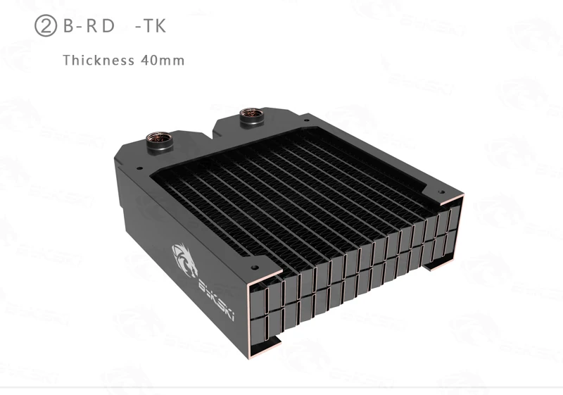 Bykski 38 мм толщиной 120 мм медный радиатор компьютер вода хладагент разряда теплообменник радиатор для 12 см вентилятор Dissipatio