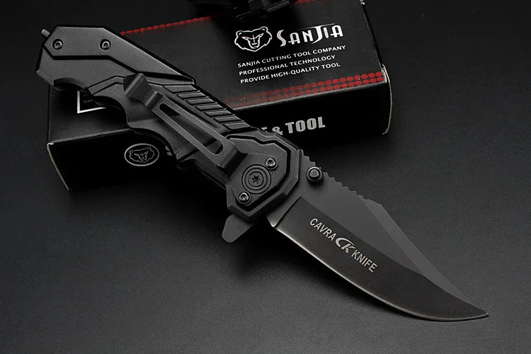 2016 Real Sale Knives Knife Navajas Quality Outdoor Protect Rescue High Hardness Folding Pocket Soldier Army Fruit Wolf's Fang