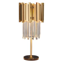 Высокого качества с украшением в виде кристаллов настольная лампа современной гостиной огни Dia35* H65cm блеск светодиодный ночной Светильник