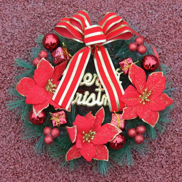 online shop new red plastic garlands christmas tree top diy hanging