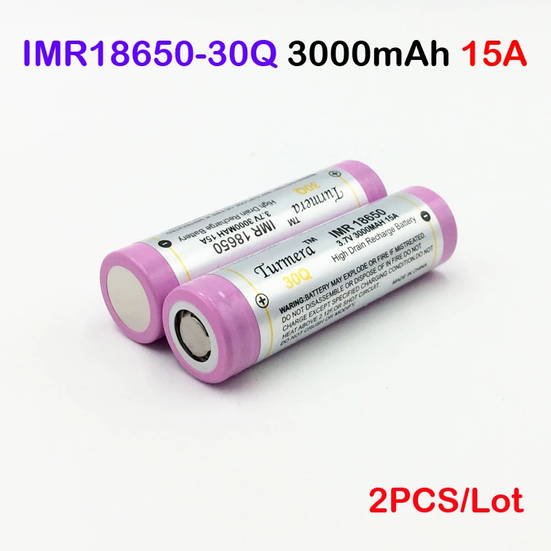 Аккумулятор 18650 inr18650 30q литий ионный аккумулятор 15а разрядка Vape мод и