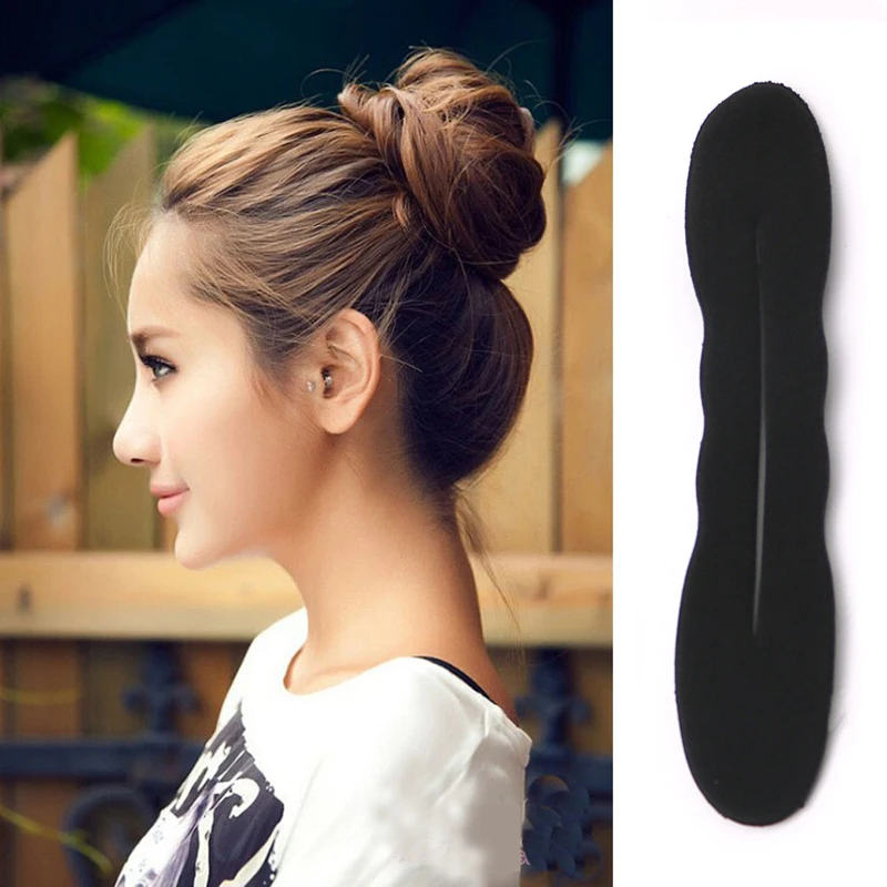 1pcs Hair Twist Sponge Clip Foam Donut Hair Styling Tools Bun