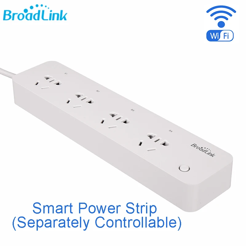 Умная розетка BroadLink MP1 с раздельным управлением Wi Fi 4 выхода для