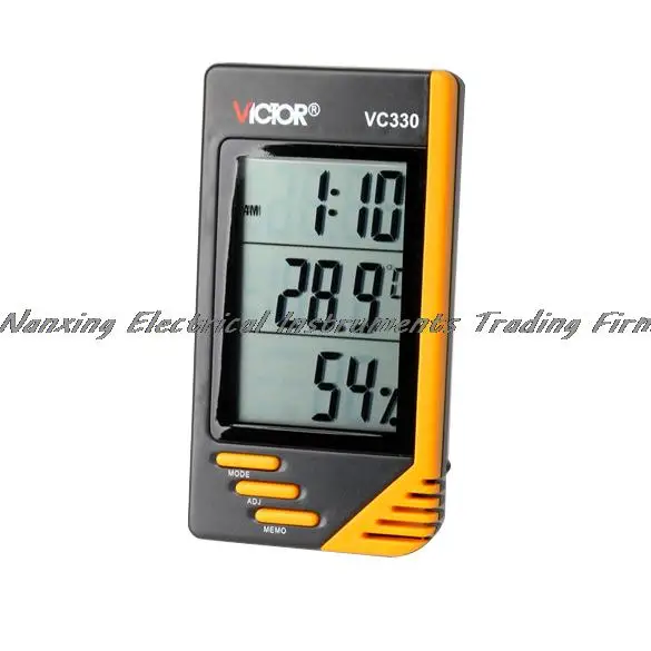 Быстрое прибытие термометр-гигрометр стены бюро цифровой ЖК-дисплей VC330 Дата Календарь Будильник