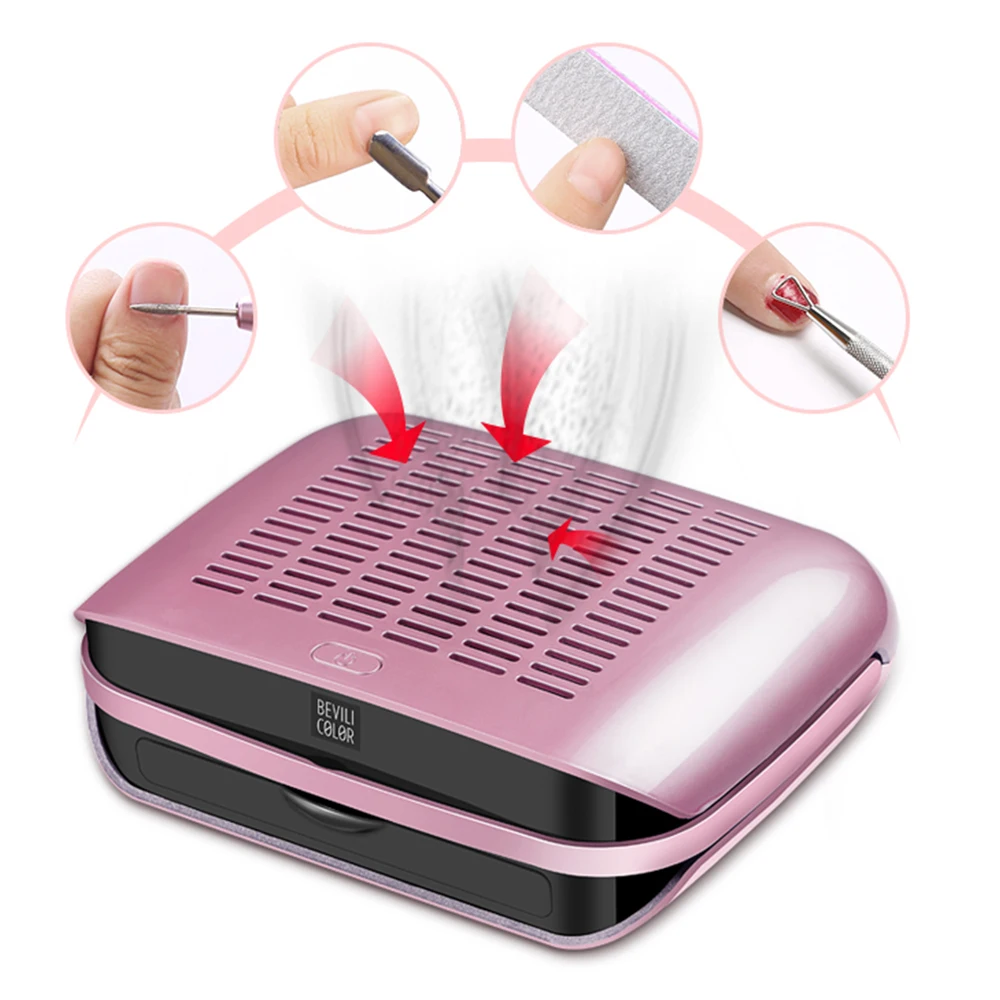 

C1 Nail Dust Collector Manicure Machine UV Gel Nail Polish Cleaner Manicure Tools Vacuum Cleaner kit For Nail Art Dust Cleaner