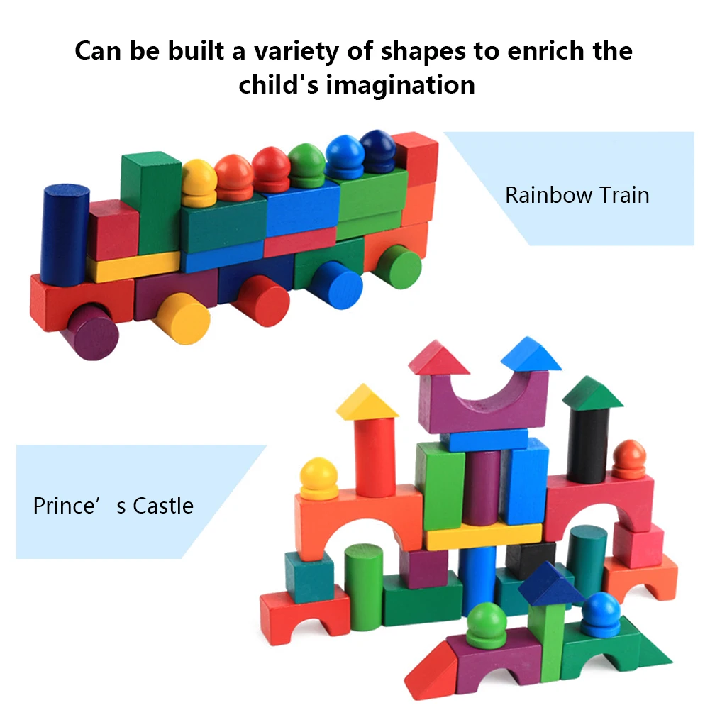 112 шт./компл. небольшие деревянные блоки цвет сортировать Деревянный конструктор Радуга Дерево для детей детские развивающие игры для детей 2-10 лет
