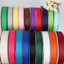 5 yarda/Lote 7mm 10mm 15mm 20mm 25mm 38mm sólido lazo de Grosgrain de Color para boda fiesta de Navidad de embalaje de regalo de decoración cintas