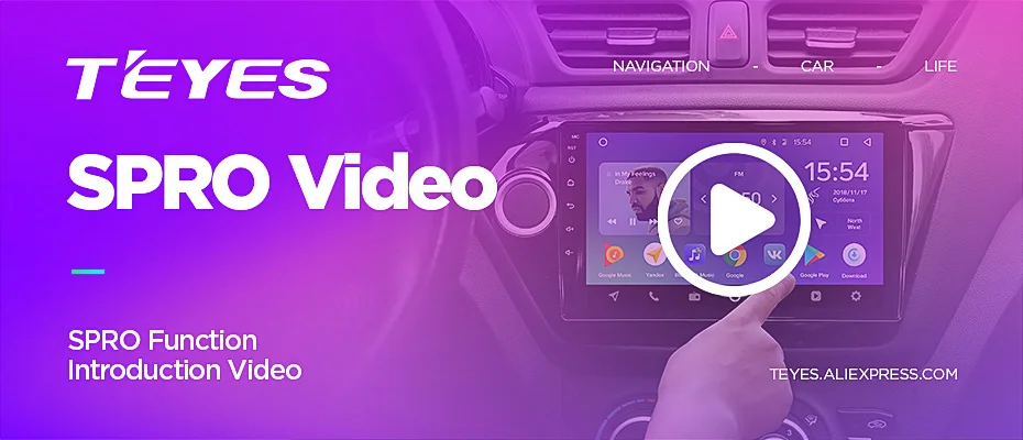 Discount TEYES SPRO Car Radio Multimedia no 2 din android  8,1 8.1 Video Player Navigation GPS For Toyota RAV4 4 5 XA40 XA50 2013-2018 4