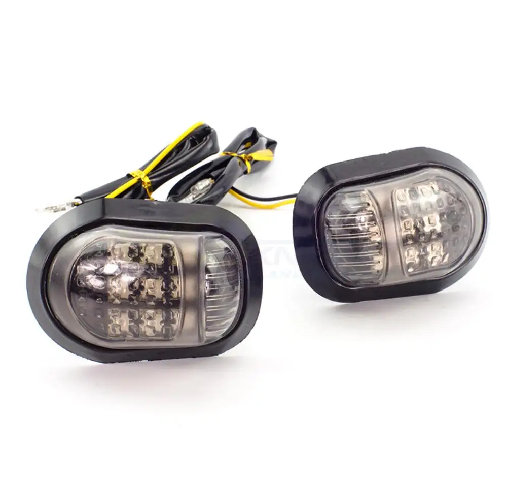 

BEESCLOVER 2PCS Motorcycle Turn Signal Light Universal Blinkers Flashers for Honda Grom Msx125 LED Turn Signals Indicators r30