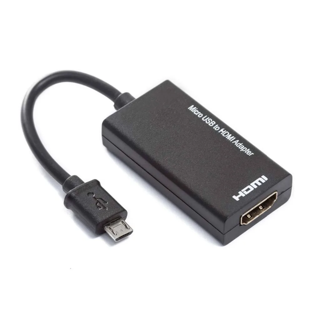 SOONHUA Портативный Micro USB к HDMI адаптер Поддержка 1080P конвертер для ТВ HD аудио видео