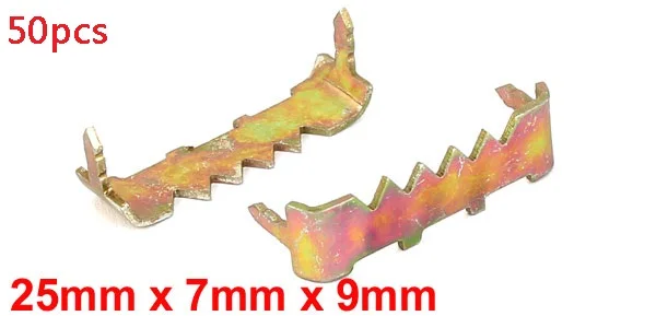 25mm x 7mm x 9mm No Nail Picture Frame  Hooks Saw Tooth Sawtooth Hangers 50PCS