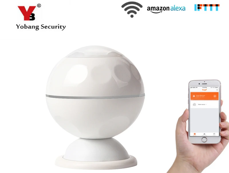 Yobang безопасности Wi-Fi Беспроводной приложение Remote Управление инфракрасный PIR движения Сенсор детектор сигнализации для умного дома