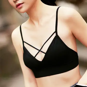 

Sexy Push Up Bras Solid Color Seamless Cross Beauty Back Wire Free Fitness Underwear For Women Fashion lengerie