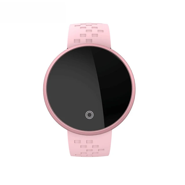 Женские Смарт-часы, женские водонепроницаемые часы HeartRate с напоминанием о времени, красивые женские наручные часы - Цвет: Розовый