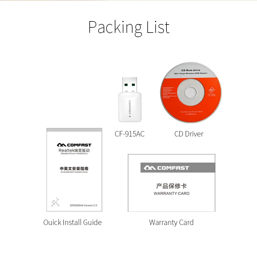 COMFAST 600 M/1200 M/1750 Мбит/с usb адаптер Wi-Fi 802.11AC двухдиапазонный 2,4G/5G USB Беспроводной адаптер Wi-Fi приемник сигнала/излучатель