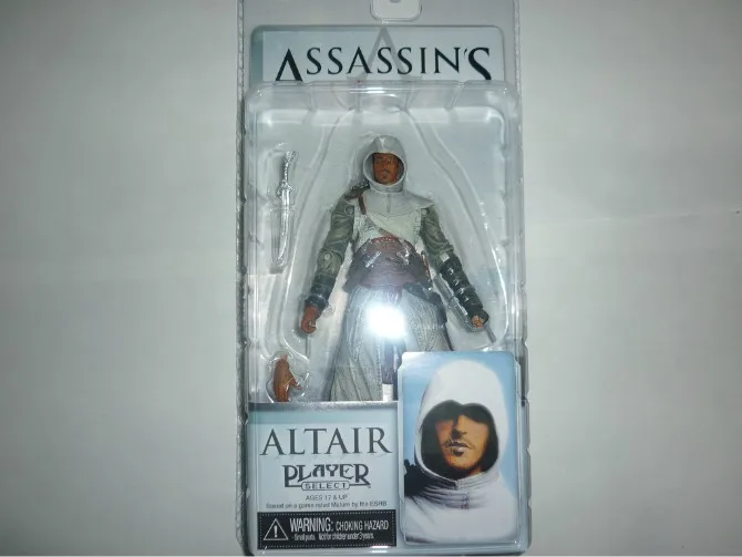 

Free Shipping 1pcs Genuine  7" Ezio Altair Player PVC Action Figure Toy With in box