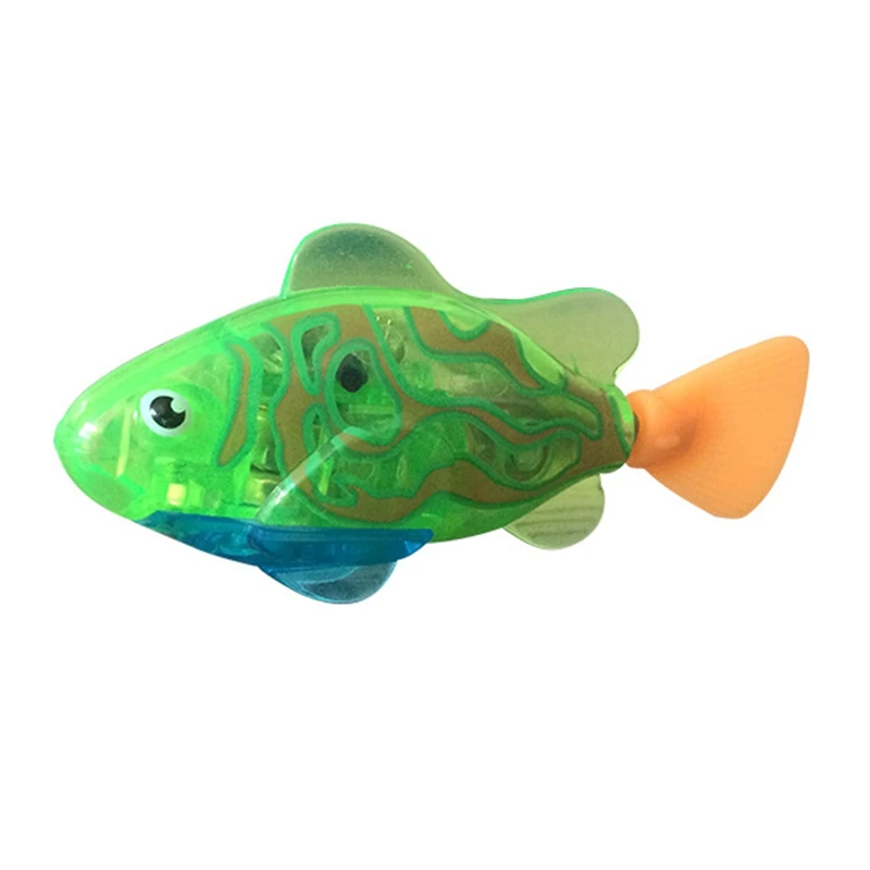 

Flash Swimming Electronic Pet Fish Bath Toys for Children Kids Bathtub Battery Powered Swim Robotic for Fishing color random