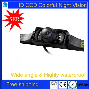 

Free Shipping New HD Universal Night vision car rear view camera CCD Universal Auto Backup Reversing Camera Factory Promotion