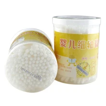 Y52 ребенка Тонкая палка ватным тампоном stick из уха палочки ватные тампоны 180 баррель упаковка не содержат флуоресцентных агентов