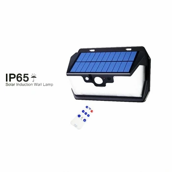 

55 leds Solar light remote control radar 3 side ing usb port Outdoor solar camp Garden security patio street
