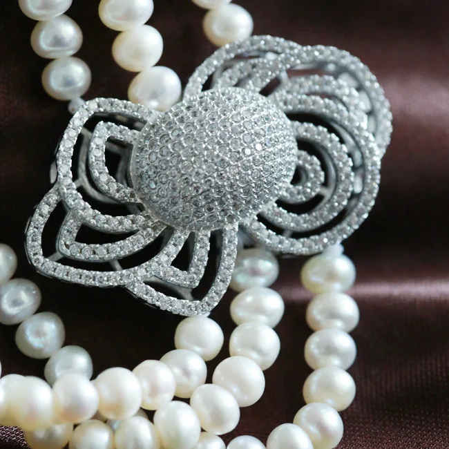 Pearl Beads Long Necklace