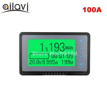 TF03K Батарея Ёмкость Тестер 12 V-72 V 100A кулона счетчик Батарея Измеритель постоянного тока, Дисплей предназначена для RV/электрический автомобиль с оболочкой