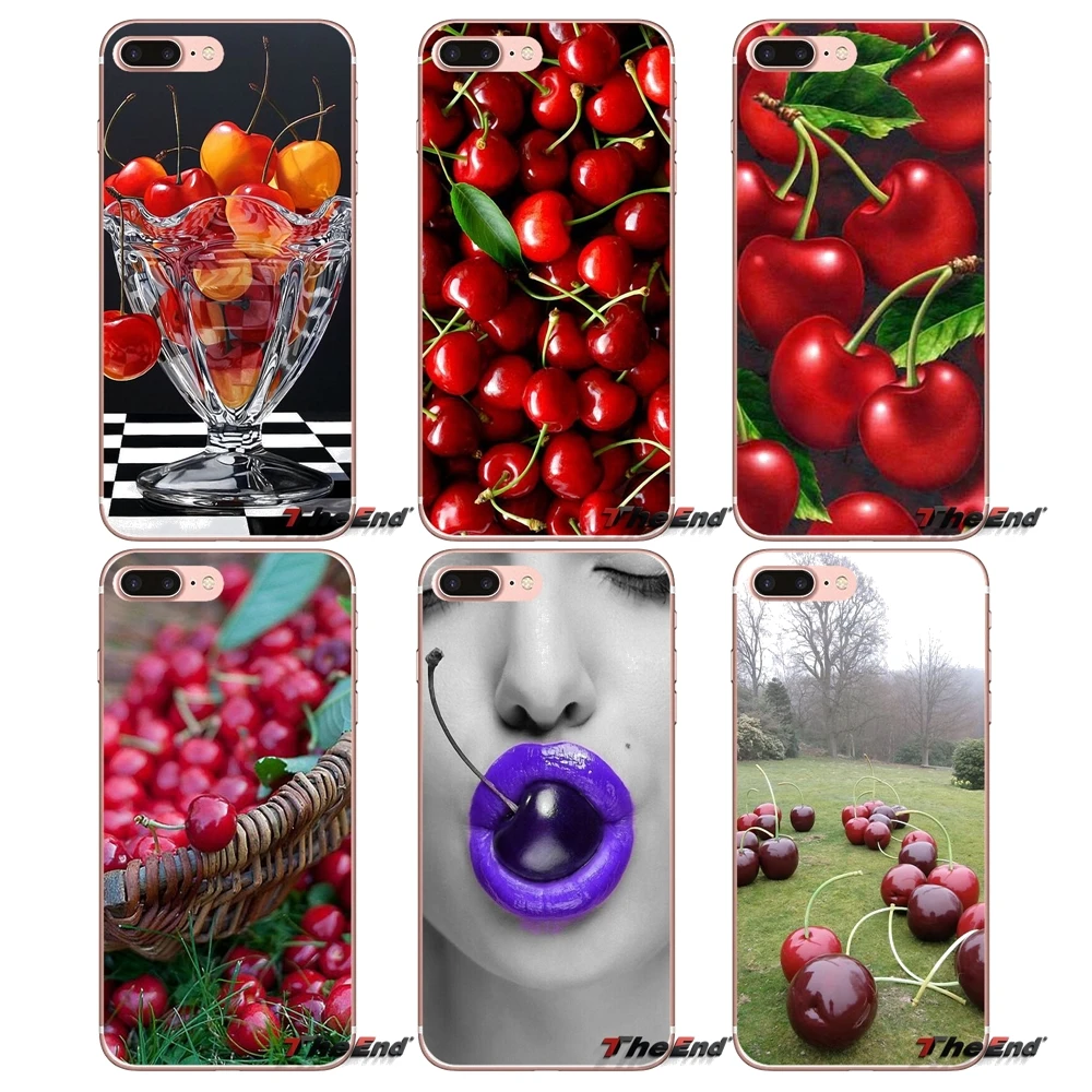 Чехол для Телефона iPhone X 4 4S 5 5S 5C SE 6 6S 7 8 Plus Samsung Galaxy J1 J3 J5 J7 A3 A5 2016 2017 Cherries Pitters Fruits Cherry |