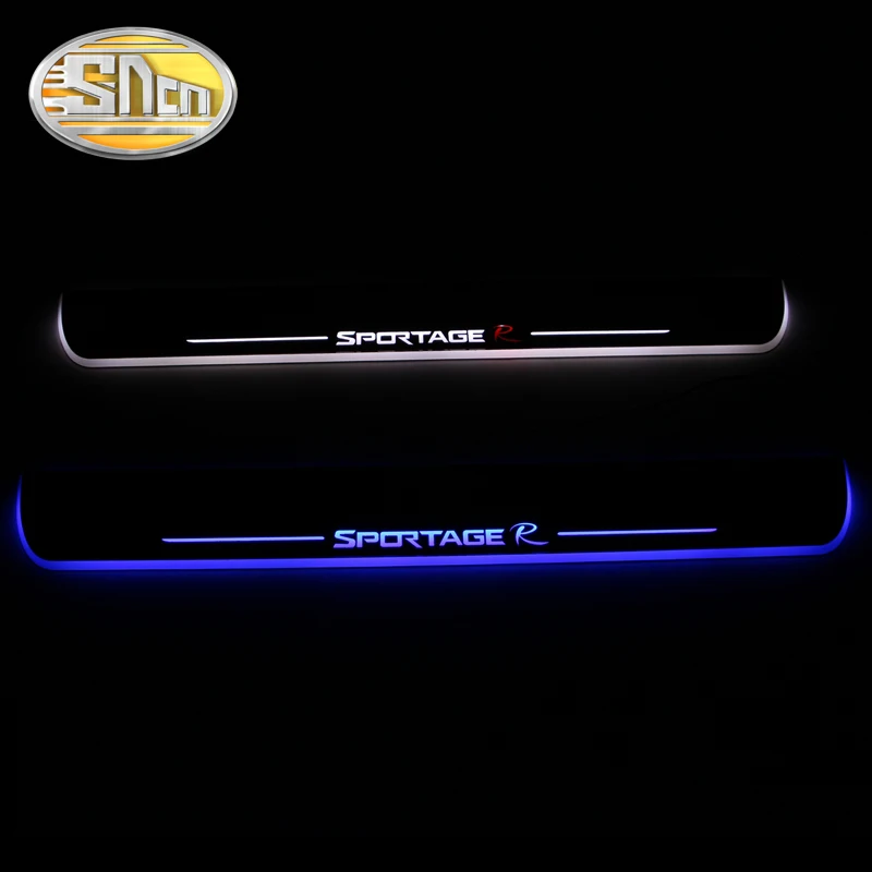 

SNCN Waterproof Acrylic Moving LED Welcome Pedal Car Scuff Plate Pedal Door Sill Pathway Light For Kia Sportage 2010 - 2016