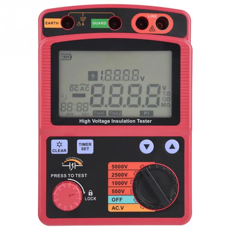 

GM3125 High Voltage Digital Insulation Resistance Multimeter Tester 5KV Electrical Instrument