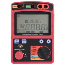 GM3125 High Voltage Digital Insulation Resistance Multimeter Tester 5KV Electrical Instrument sanwa yx360trf simulation multimeter pointer type best selling multimeter zero center instrument 200mohm resistance measurement