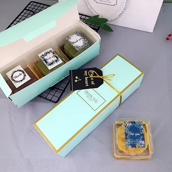 

brief elegent gold stamp macaron box moon cake biscuit box 100piece\lot fast shipping