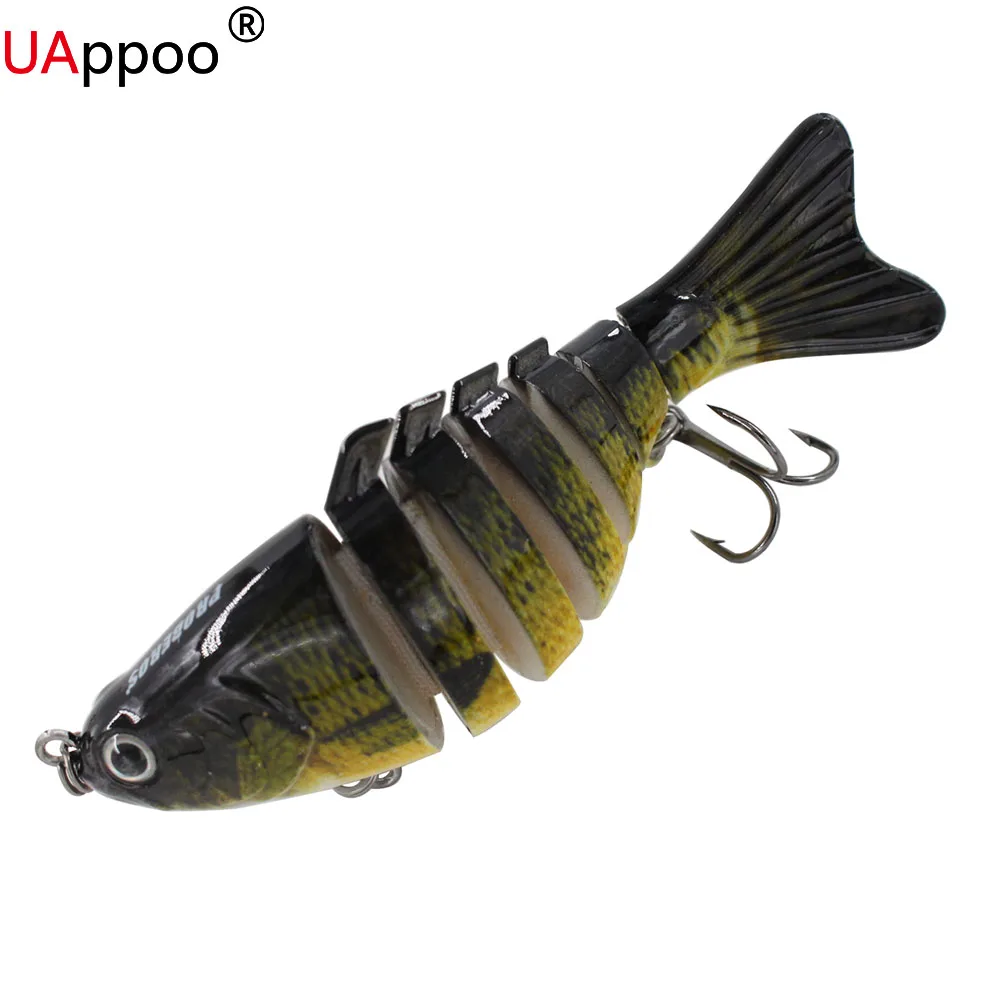 10cm 15g 3D Eyes Lifelike Fishing Lure Treble Hooks 7 Jointed Sections Swimbait Hard Bait Isca Artificial Lures Fishing Tackle (2)