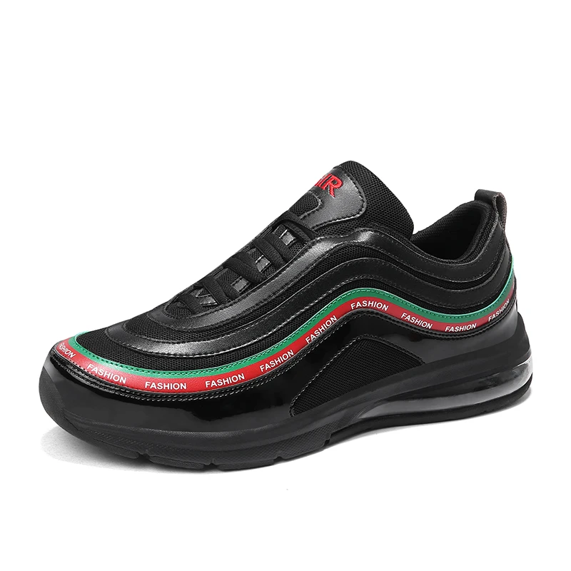

Mens Air Cushion In Casual Shoes Autumn Sneakers Lace Up Breathable Mesh Shock Absorption Shoes for Dad
