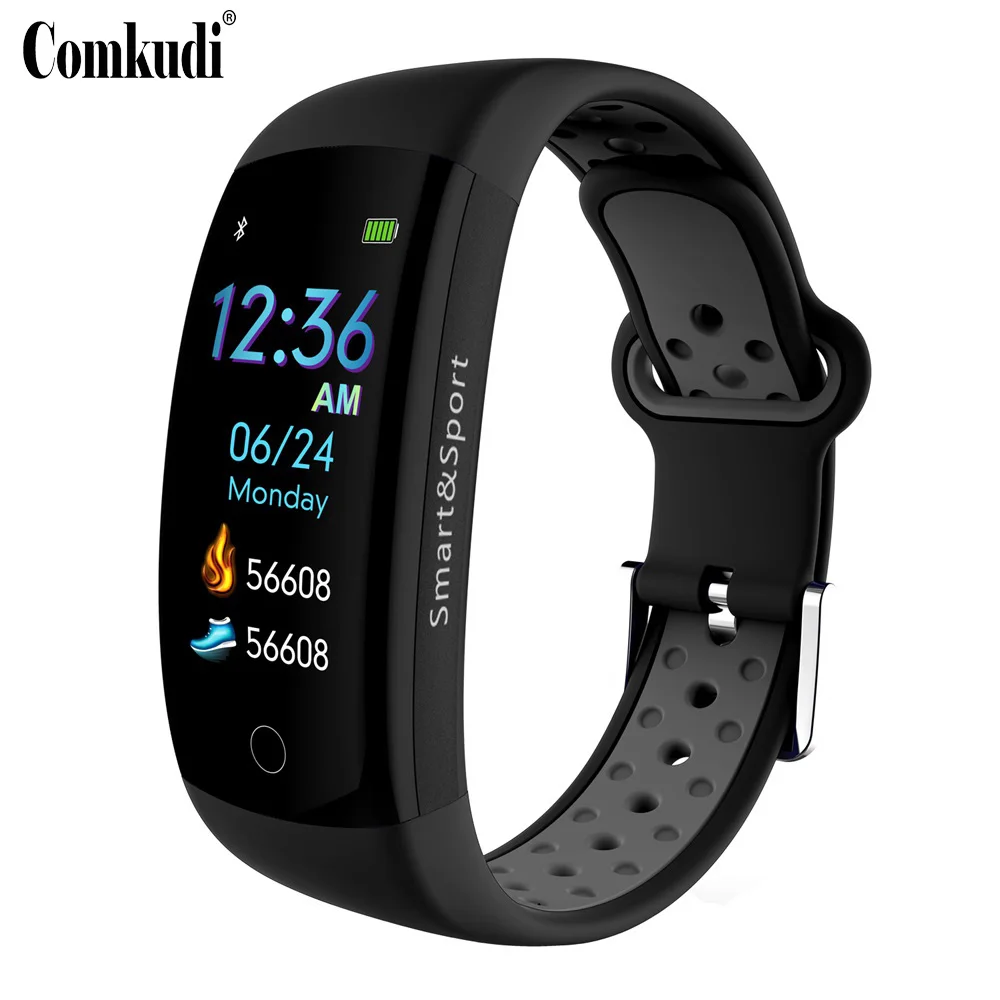 

COMKUDI Watch Sports Fitness Activity Heart Rate Tracker Blood Pressure wristband IP67 Waterproof band Pedometer