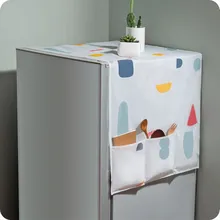 1 шт. геометрический цветочный Холодильник Пылезащитный колпак бытовой техники Водостойкая крышка висит сумка для хранения(51,18* 21.25in
