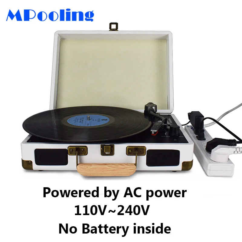 battery operated portable record player