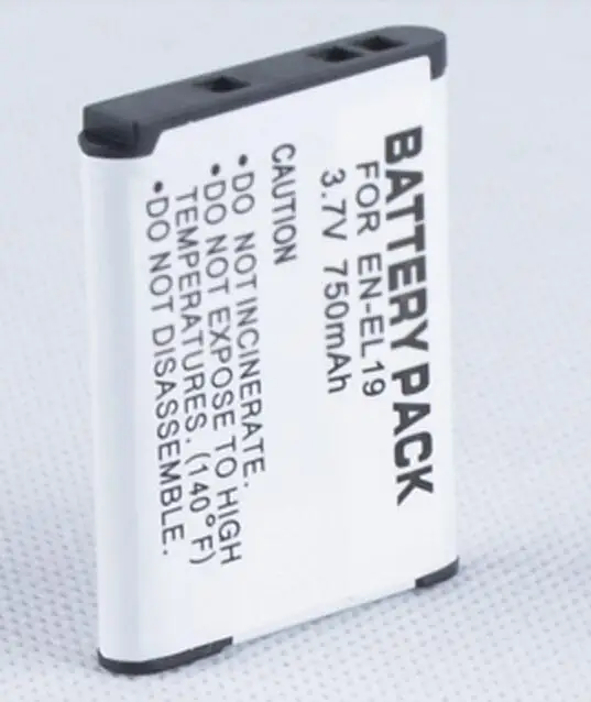 Cargador para Nikon Coolpix S2500 S5300 W100 A100 A300 S7000 2x EN-EL19 Batería