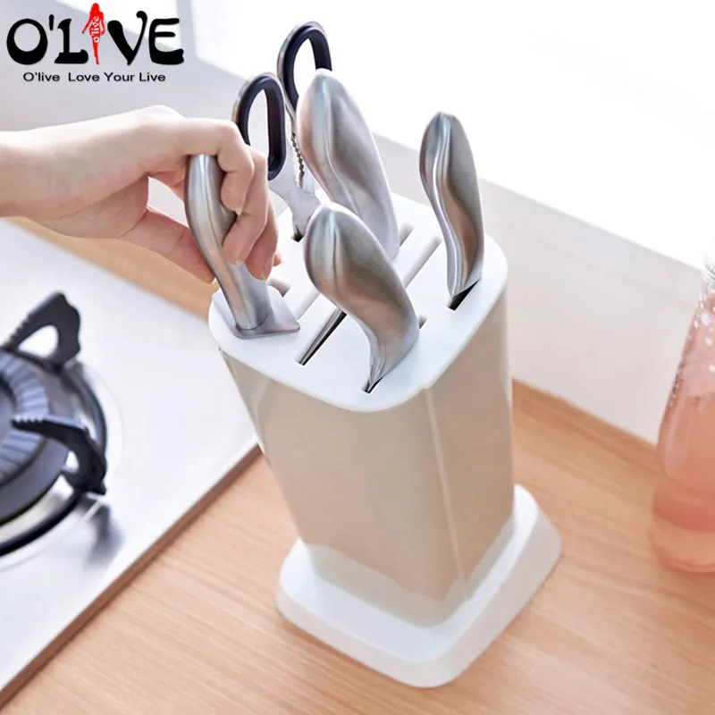 Hot-Sale-Knife-Block-Multifunction-Knife-Shelving-Rack-Home-Storage-Tool-PP-Plastic-Kitchen-Knives-Holder (4)