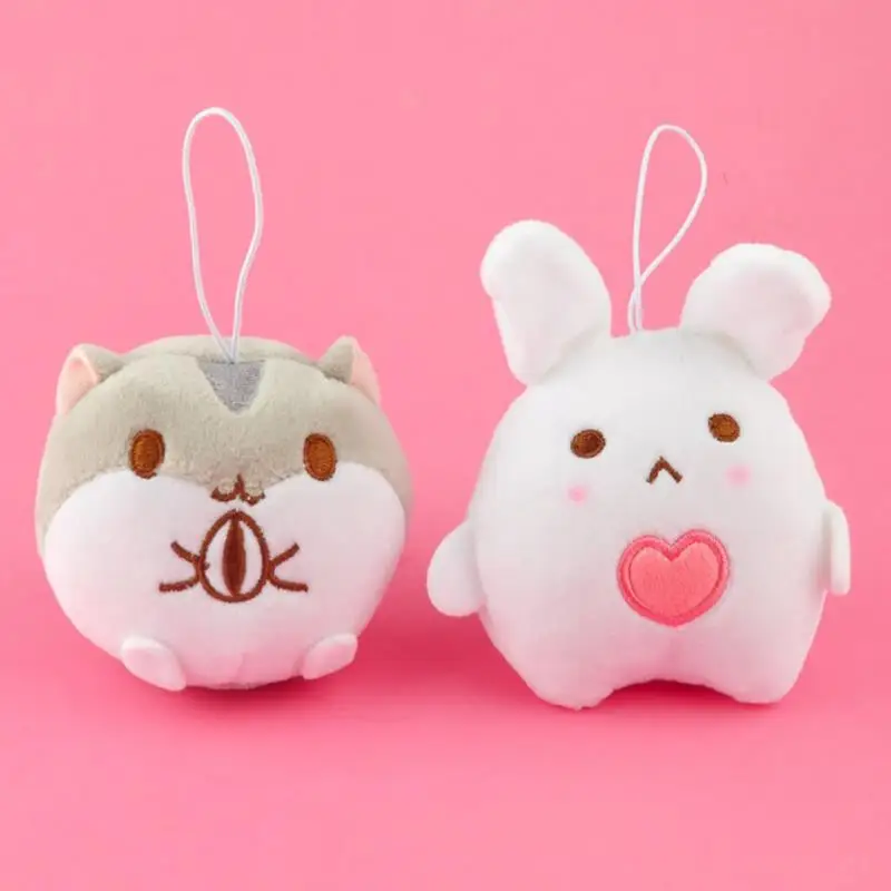 

1Pc new Creative Animal Hamster Rabbit Soft Stuffed Plush Doll Toy Small Pendant for Kids Gift random