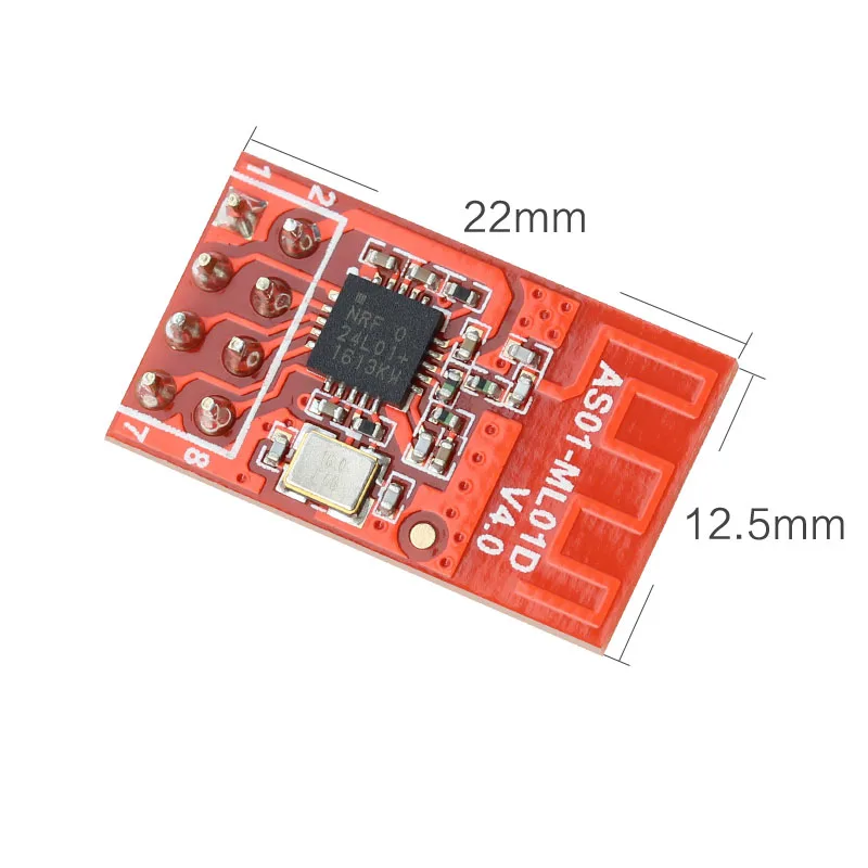 2,4G беспроводной rf модуль 120 м 1 мВт DIP SPI радиочастотный передатчик и приемник nRF24L01P PCB антенна RF модуль