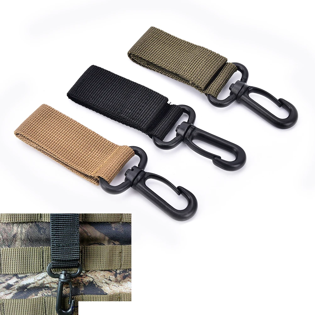 Camping Hiking Accessories Tactical Nylon Climbing Carabiner Hook Gear