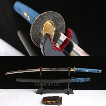 

Free stand +handmade high carbon steel Japanese Samurai real Sword katana full tang sharp.
