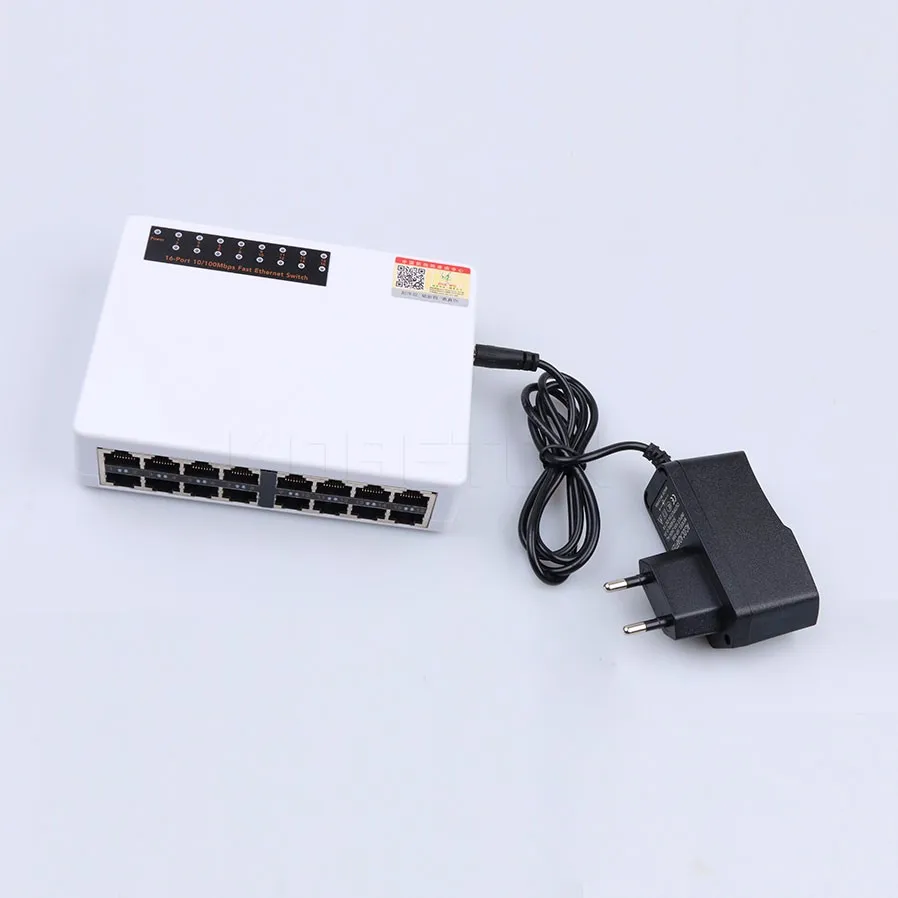 Kebidumei 10/100 Мбит/с 16 Порты Ethernet LAN RJ45 Vlan сетевой коммутатор концентратор ЕС/США Plug