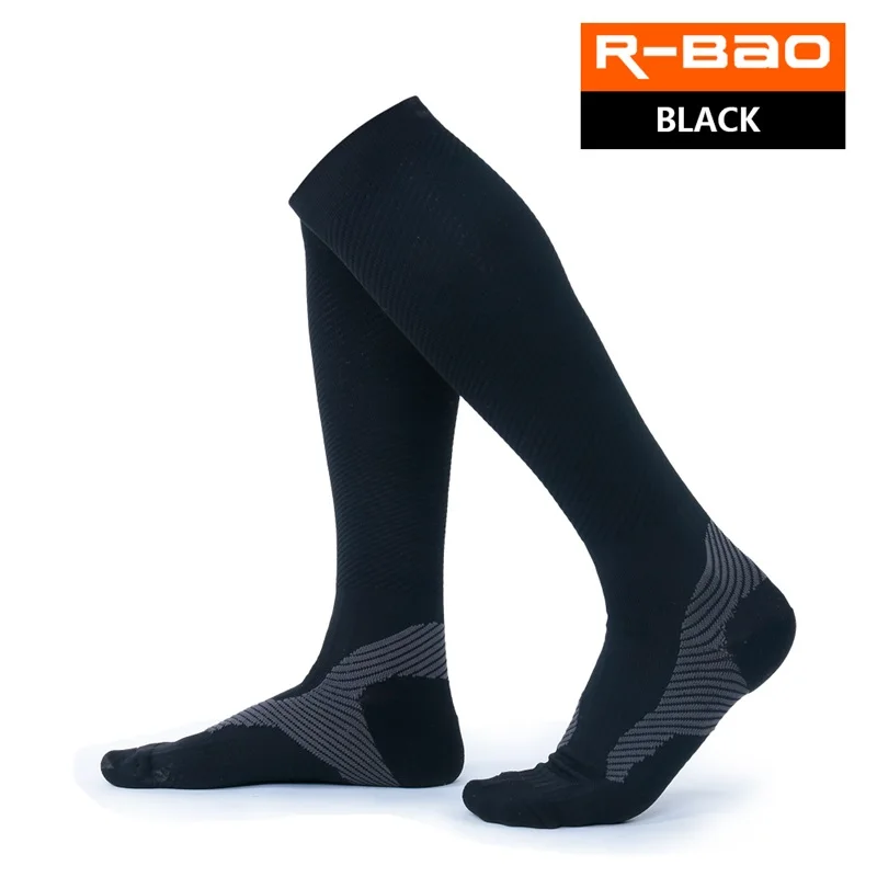 RB7711 R-Bao Marathon Compression Running Socks Outdoor Sports Long Socks Knee High Cycling Bicycle