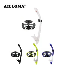 AILLOMA подводный камера маска для дайвинга комплект для ныряния силиконовые анти туман маски для дайвинга и подводное плавание трубки Набор