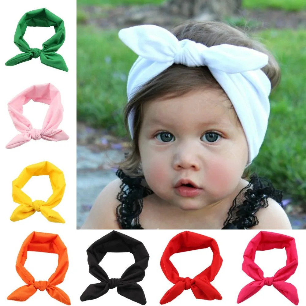 

Cheepr Girls headbands Bowknot Shaped Elastic Cloth Cute Bunny Headwear Photo Prop