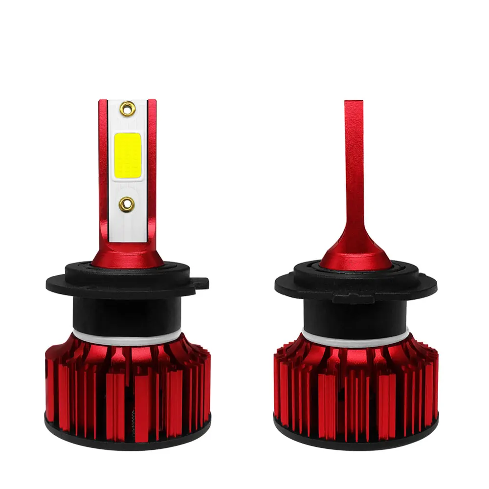 6500K лампы авто H7 COB Cree LED H4/HB2/9003 H8/H9/H11 HB3/9005 HB4/9006 72 Вт 16000lm Автомобильные светодиодные