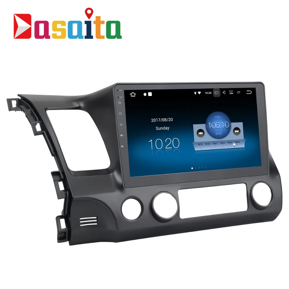 Автомобильный GPS плеер Dasaita 10 2 дюйма Android 9 0 для Honda Civic 2006 2011 + 16 ГБ четырехъядерный