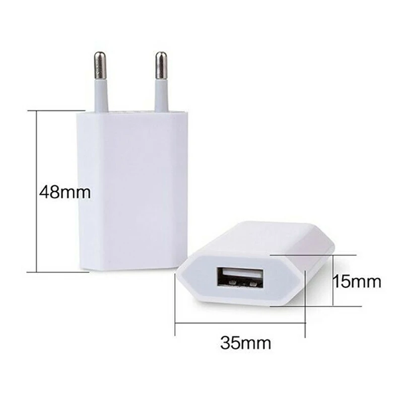 1 шт. Европейский Штепсель USB AC зарядное устройство для путешествий адаптер